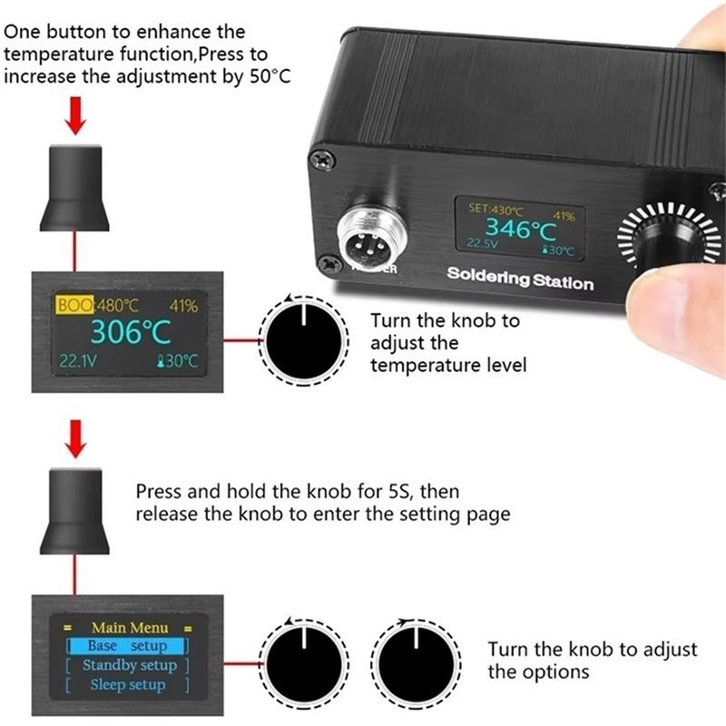 Stazione di Saldatura B23B T12 - Soldering Station T12 Oled recensione e prezzo